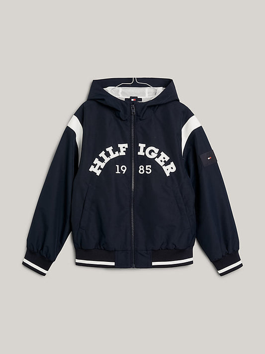 Tommy Hilfiger Boys Monotype 1985 Bomber Jacket