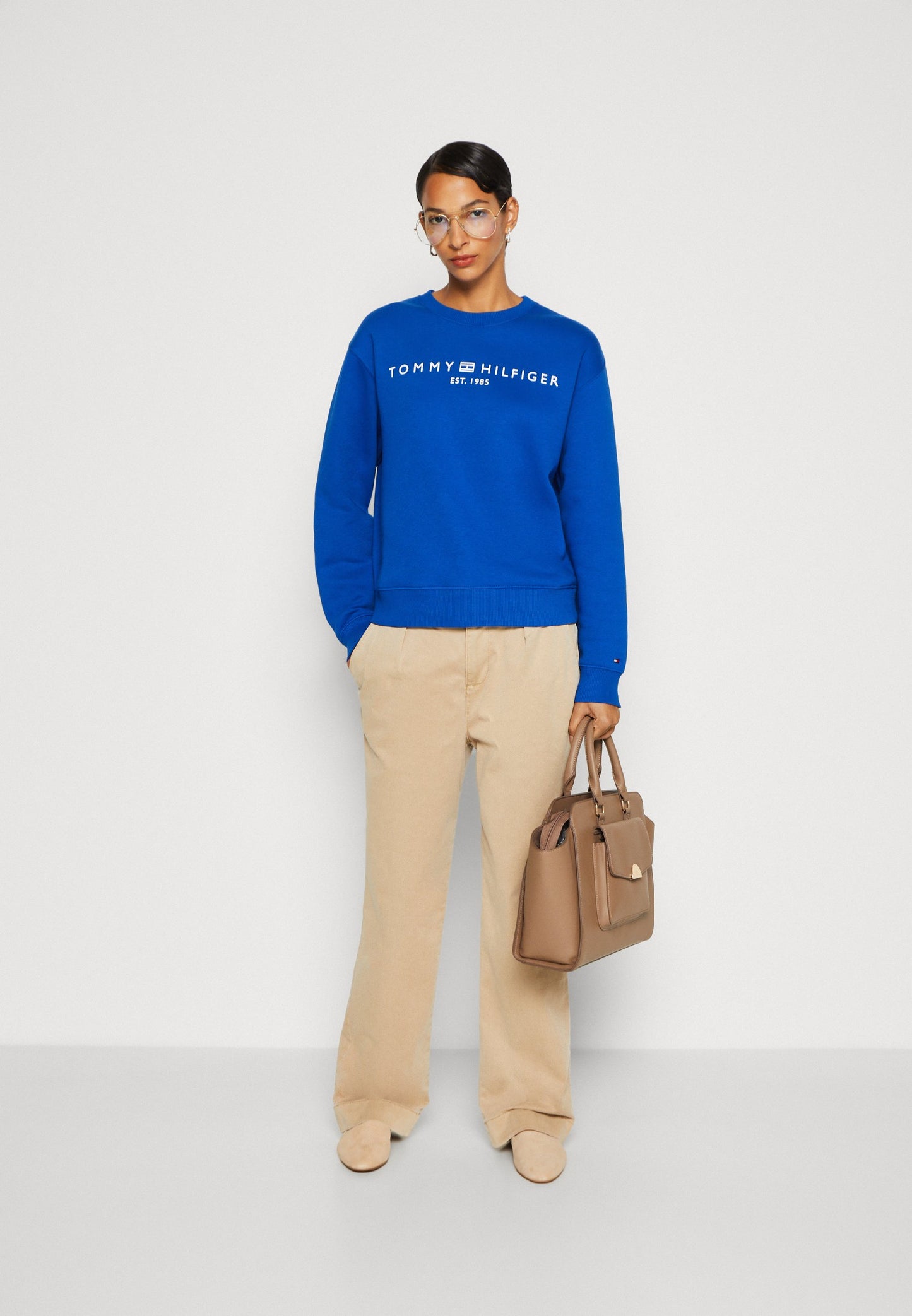 Tommy Hilfiger Womens Corp Logo Sweatshirt