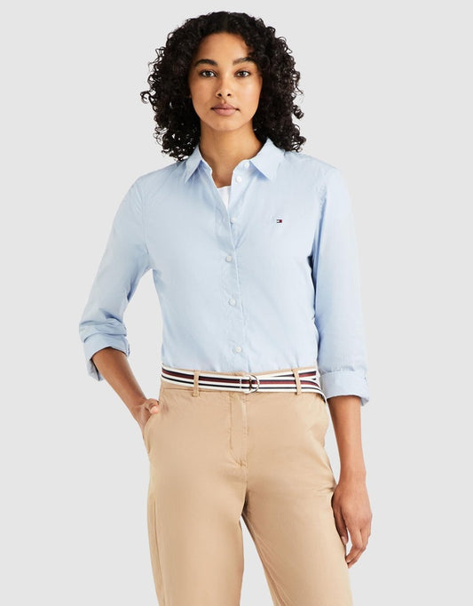 Tommy Hilfiger Womens Organic Cotton Regular Fit Shirt