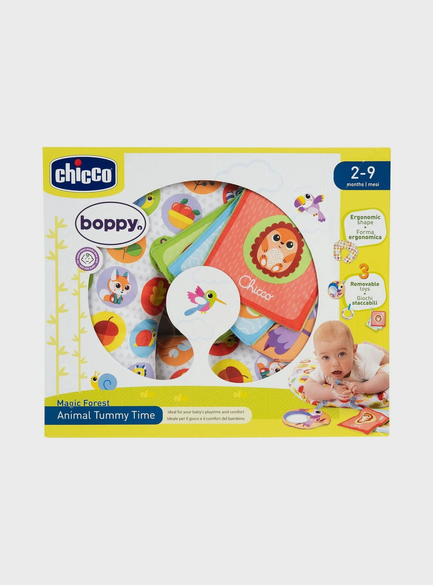 Chicco Boppy Animal Tummy Time - Magic Forest