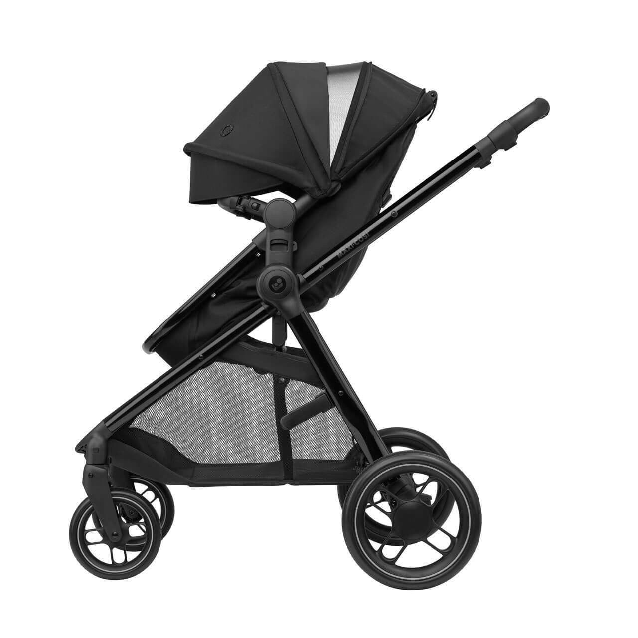 Maxi Cosi Zelia Luxe 2-in-1 Travel System With Cabriofix i-Size - Twillic Black