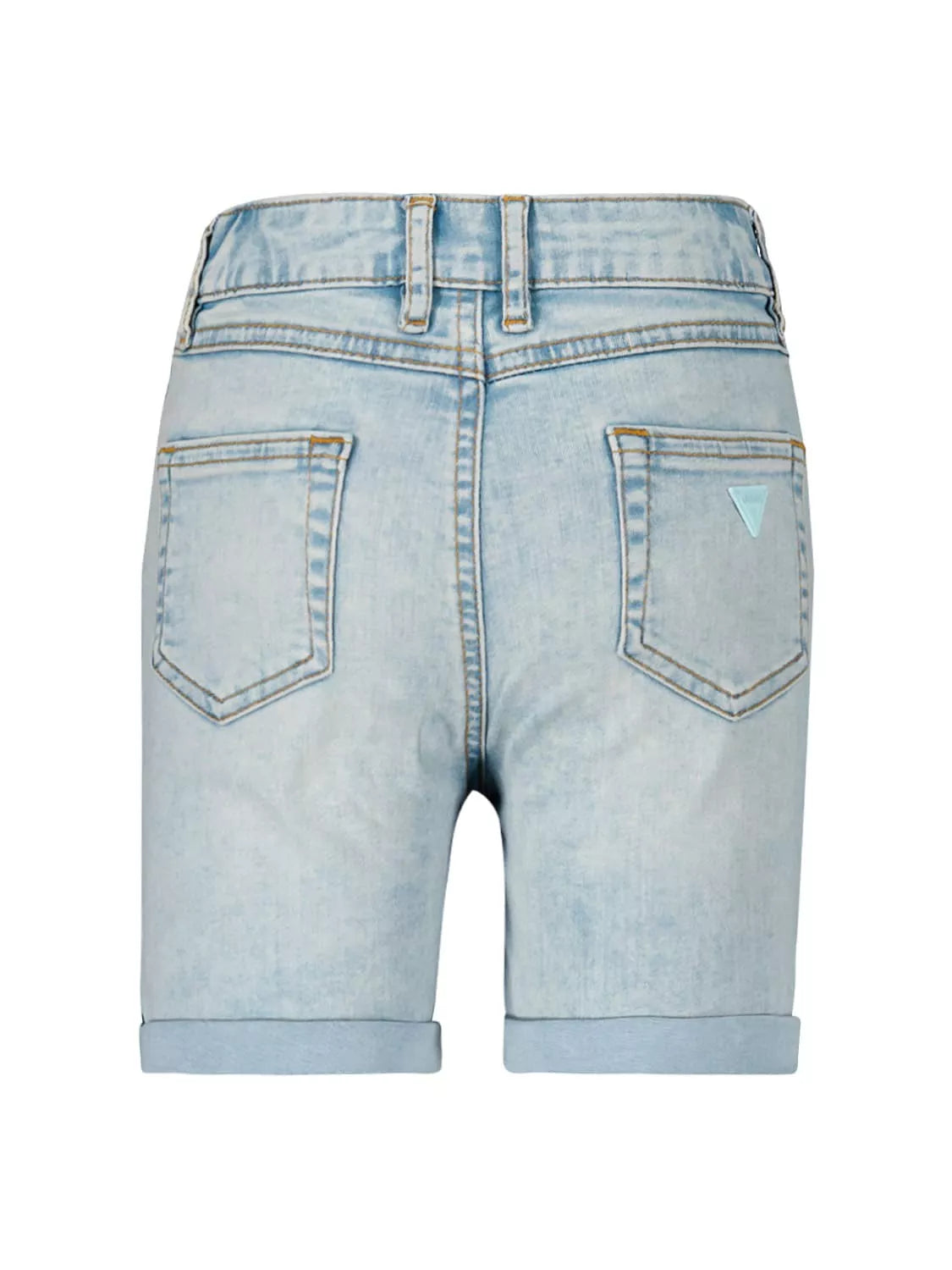 Guess Girls Denim Washed Shorts - Blue Diamanté