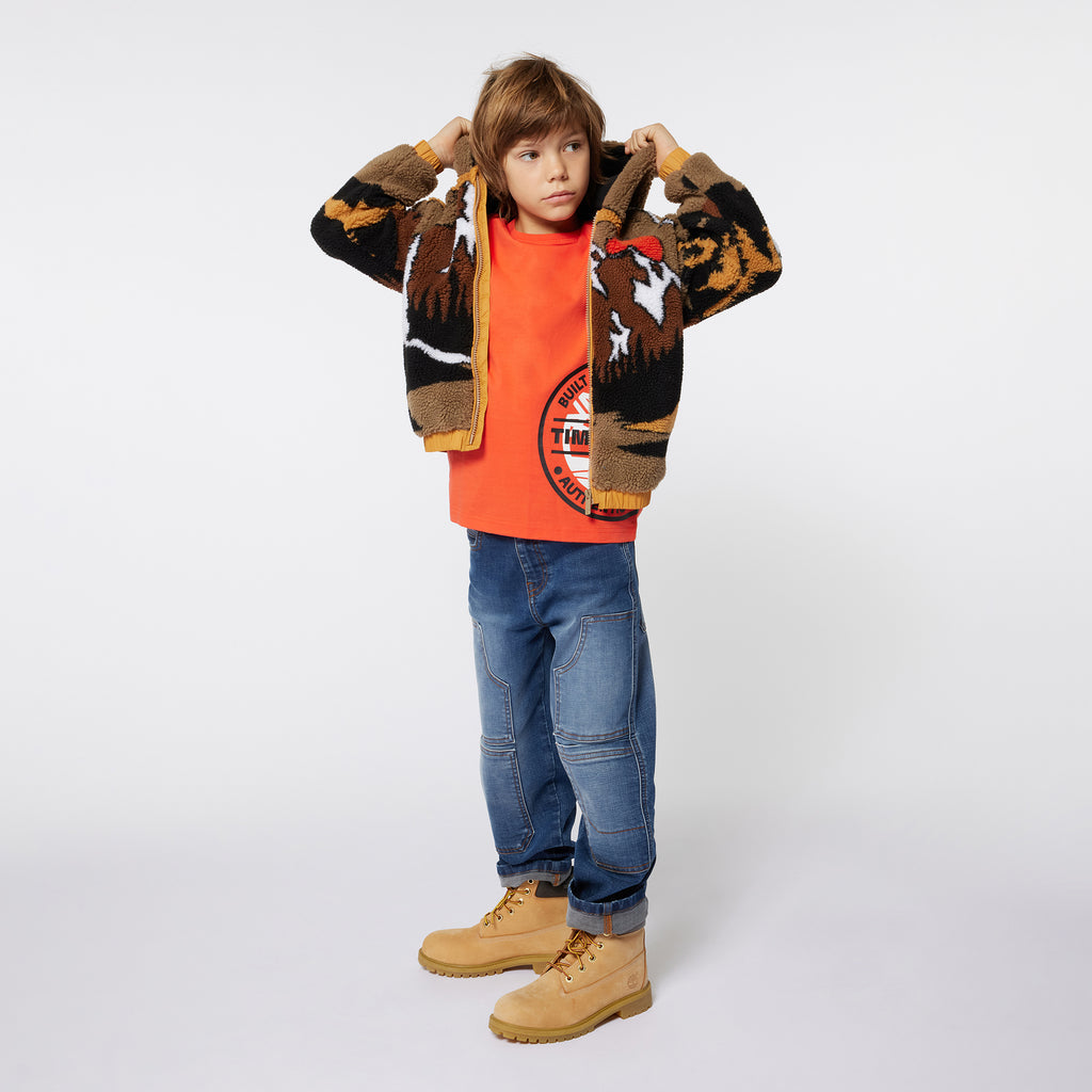 Timberland Boys Zip Up Fleece Jacket T60331