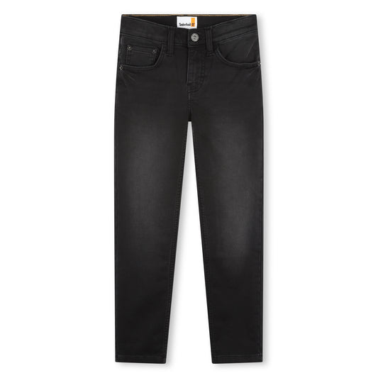 Timberland Boys Black Slim Fit Jeans T60370