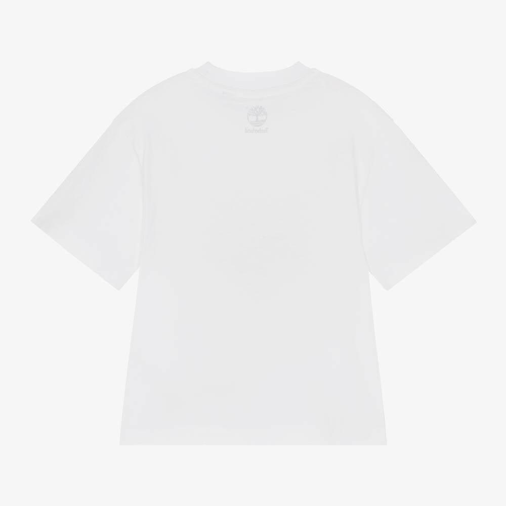 Timberland Boys White Organic T-Shirt T60292