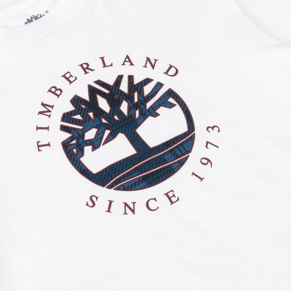 Timberland Boys White Organic T-Shirt T60292