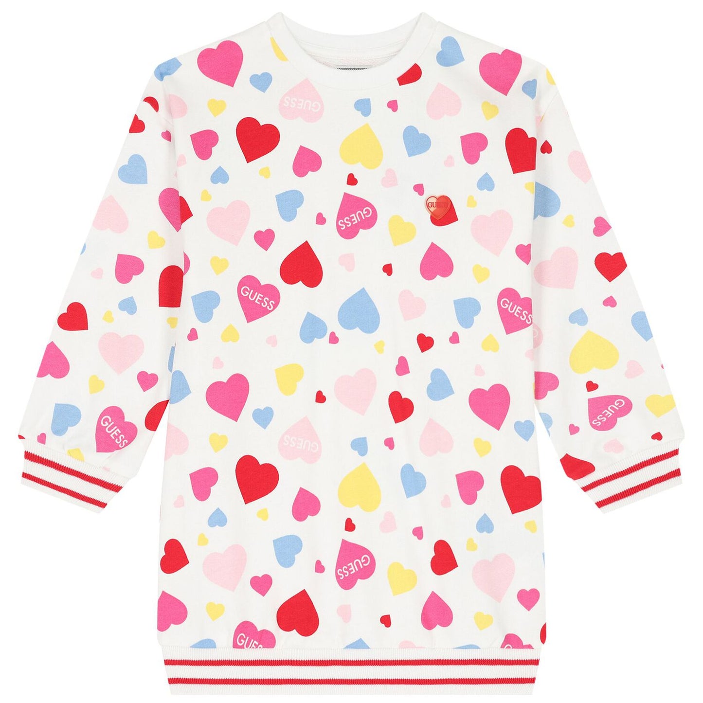 Guess Girl Heart Print Sweater and Leggings Set