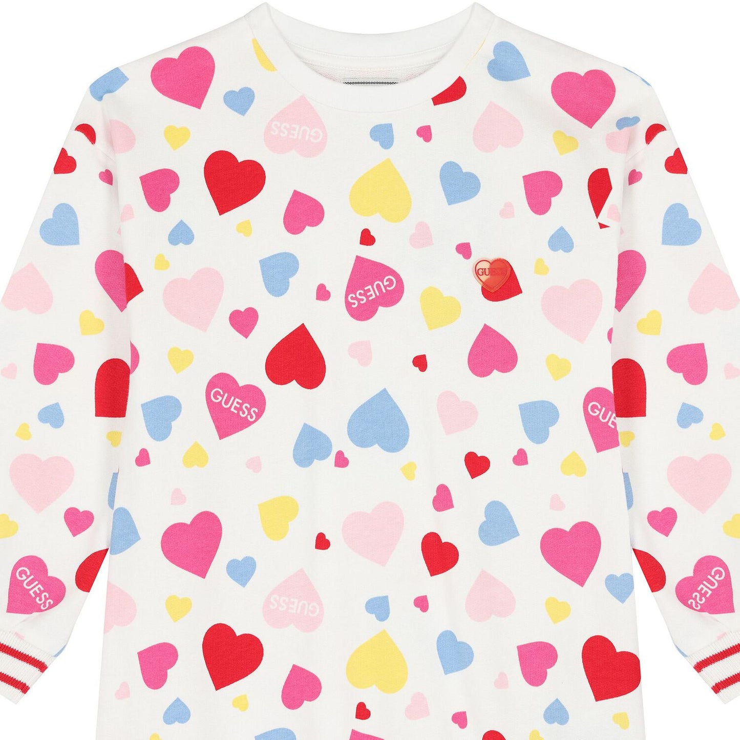 Guess Girl Heart Print Sweater and Leggings Set