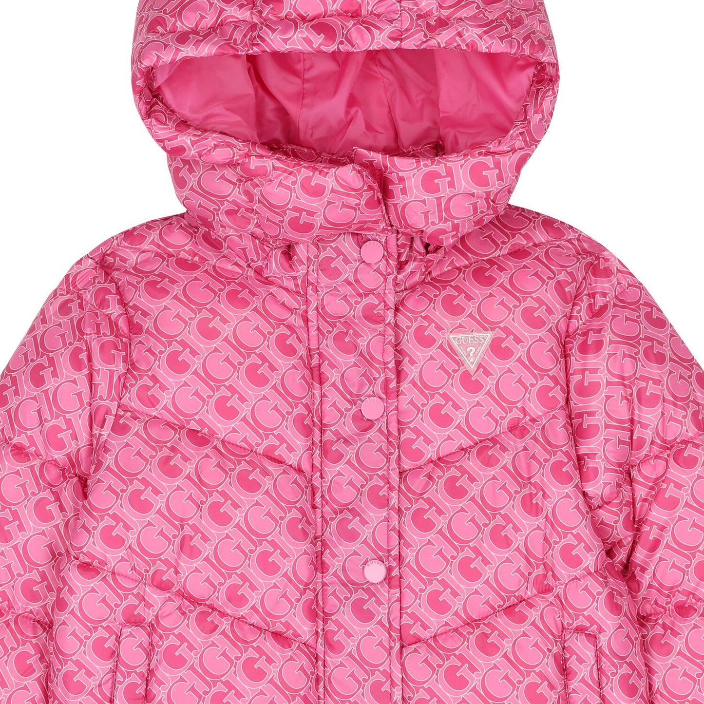 Guess Girls Pink Puffer Jacket