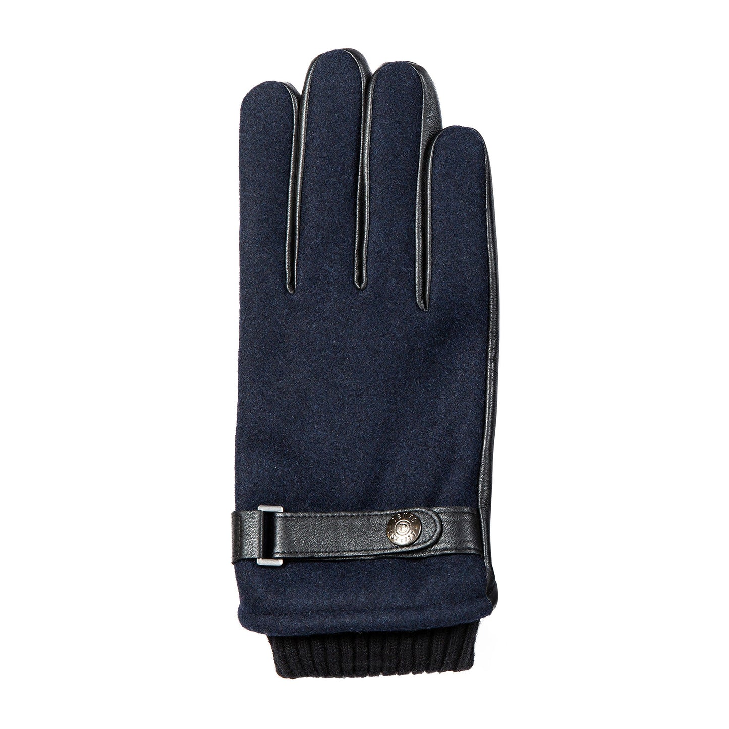 Men's Three-Point Fleece-Lined Suede Gloves