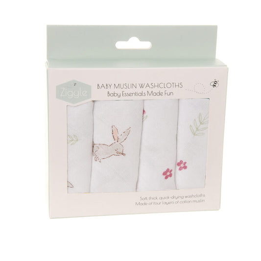 Ziggle Muslin Washcloths