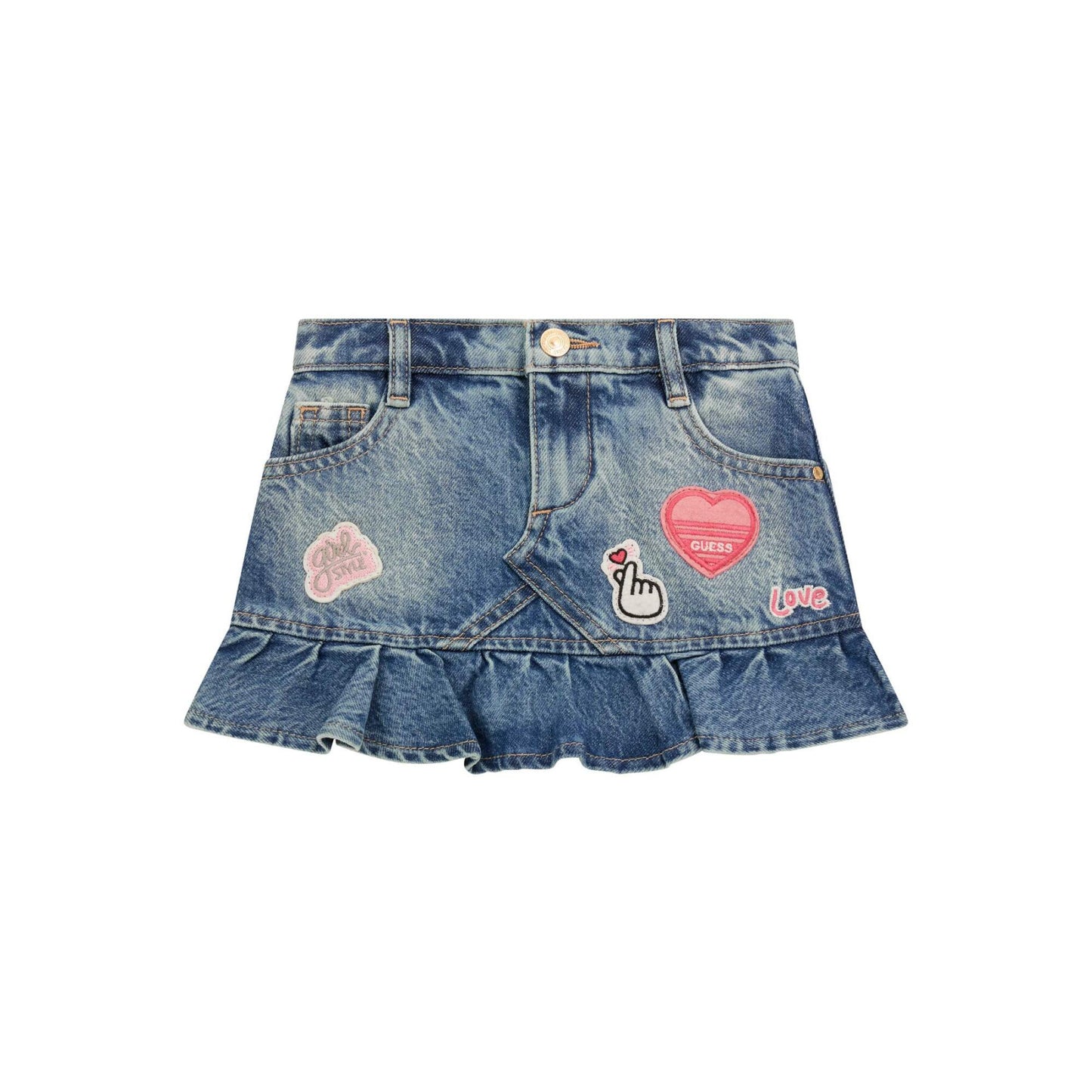 Guess Girl Denim Skirt Rigid