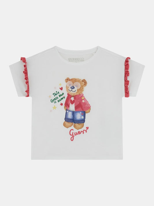 Guess Girls Printed Bear T-Shirt