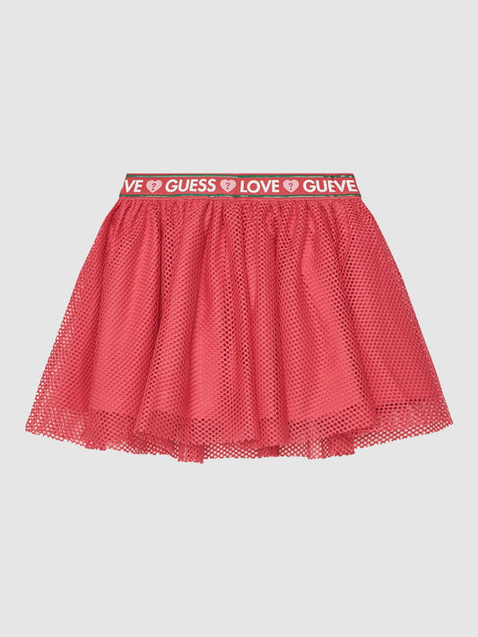 Guess Girls Pink Mesh Skirt