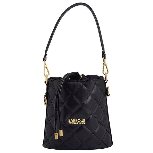 Barbour International Womens Quilted Balham Tote Bag Black