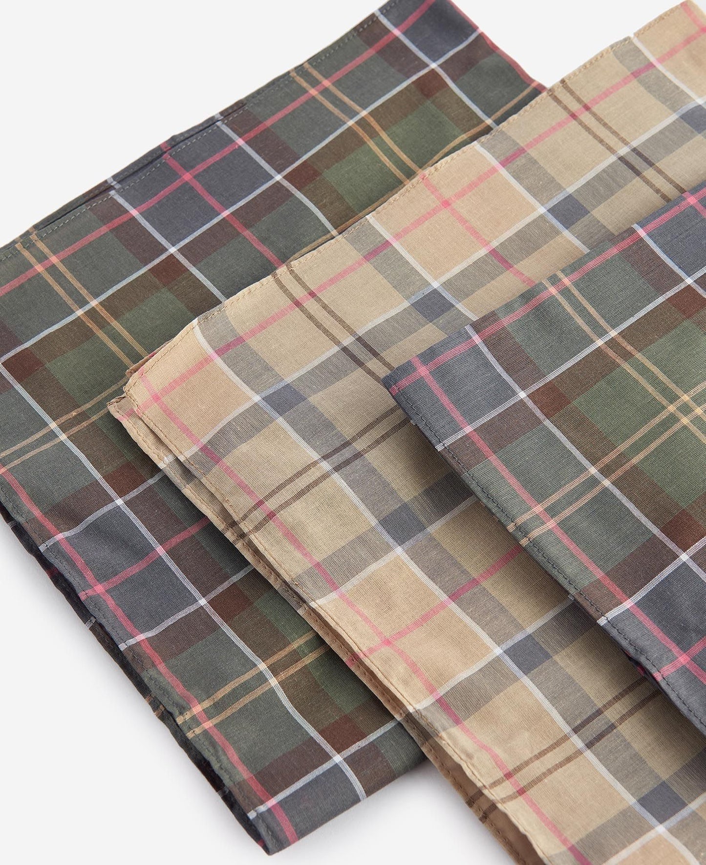 Barbour Tartan Handkerchief Gift Box Set