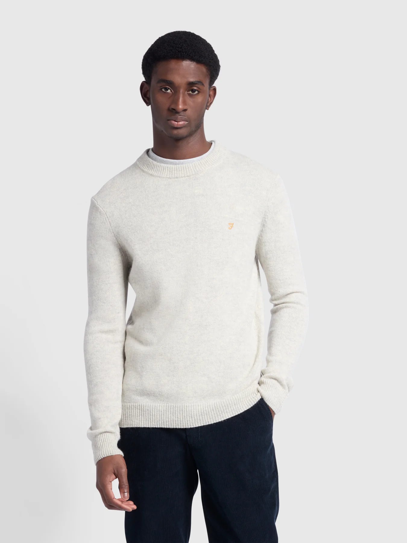 Farah Birchall Crew Sweater Fog