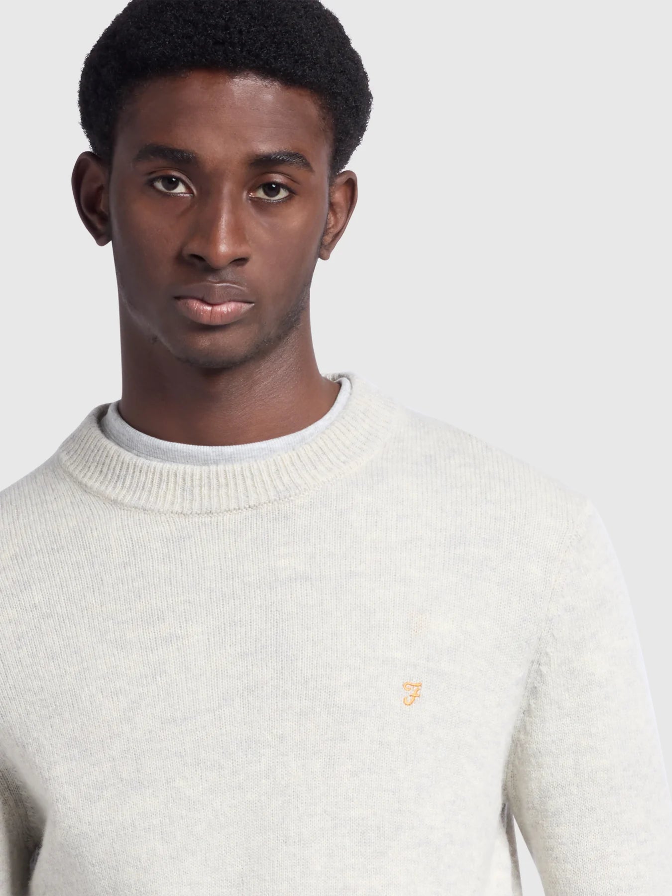 Farah Birchall Crew Sweater Fog