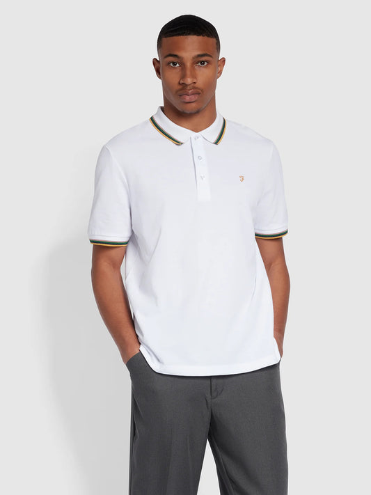 Farah Alvin Tipped Collar Polo Shirt