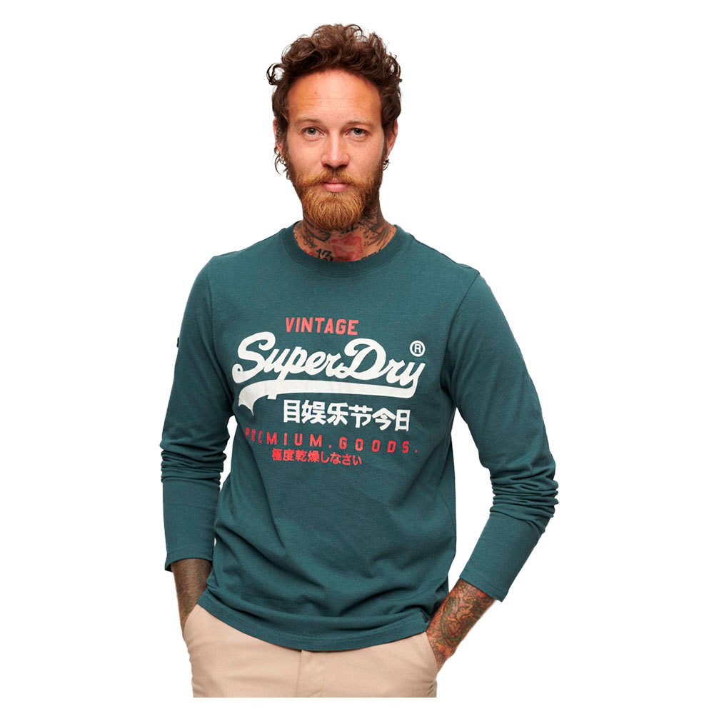 Superdry Classic Vintage Logo Heritage Long Sleeve Top