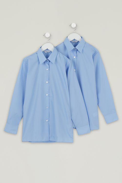 Blue Twin Pack Long Sleeve Blouse