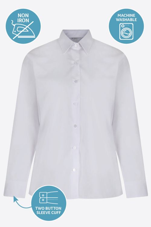 White Twin Pack Long Sleeve Blouse