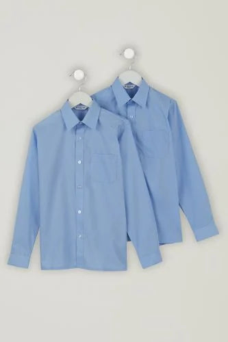 Blue Twin Pack Long Sleeve Shirt
