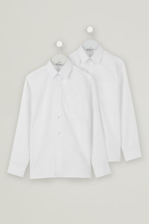 White Twin Pack Long Sleeve Shirt
