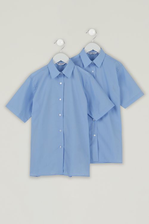 Blue Twin Pack Short Sleeve Blouse
