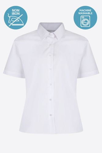 White Twin Pack Short Sleeve Blouse