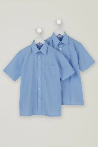 Blue Twin Pack Short Sleeve Shirt