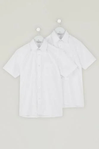 White Twin Pack Short Sleeve Shirt