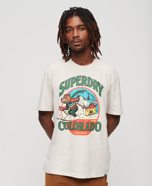 Superdry Travel Postcard Graphic T-Shirt