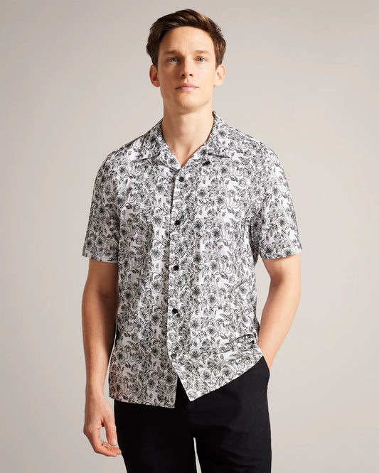 Ted Baker Mulben SS Embroidered Shirt