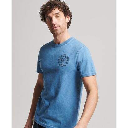 Superdry Vintage Script Indigo T-Shirt