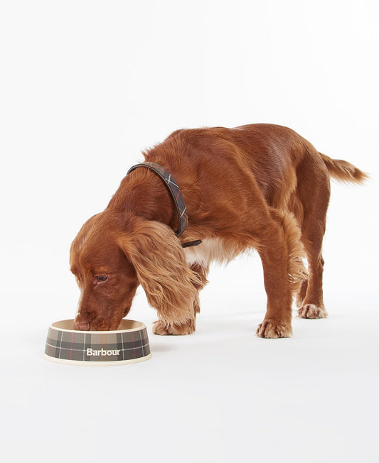 Barbour Tartan Dog Bowl