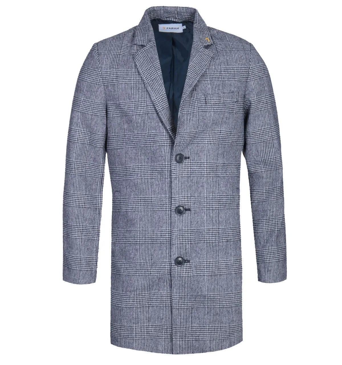 Farah Ruxton Check Overcoat