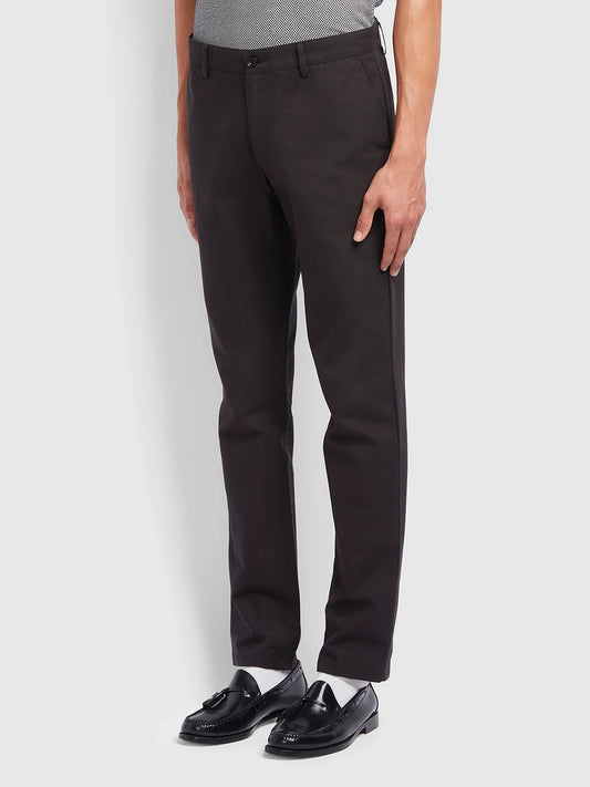 Farah Regular Fit Cotton Hopsack Trousers