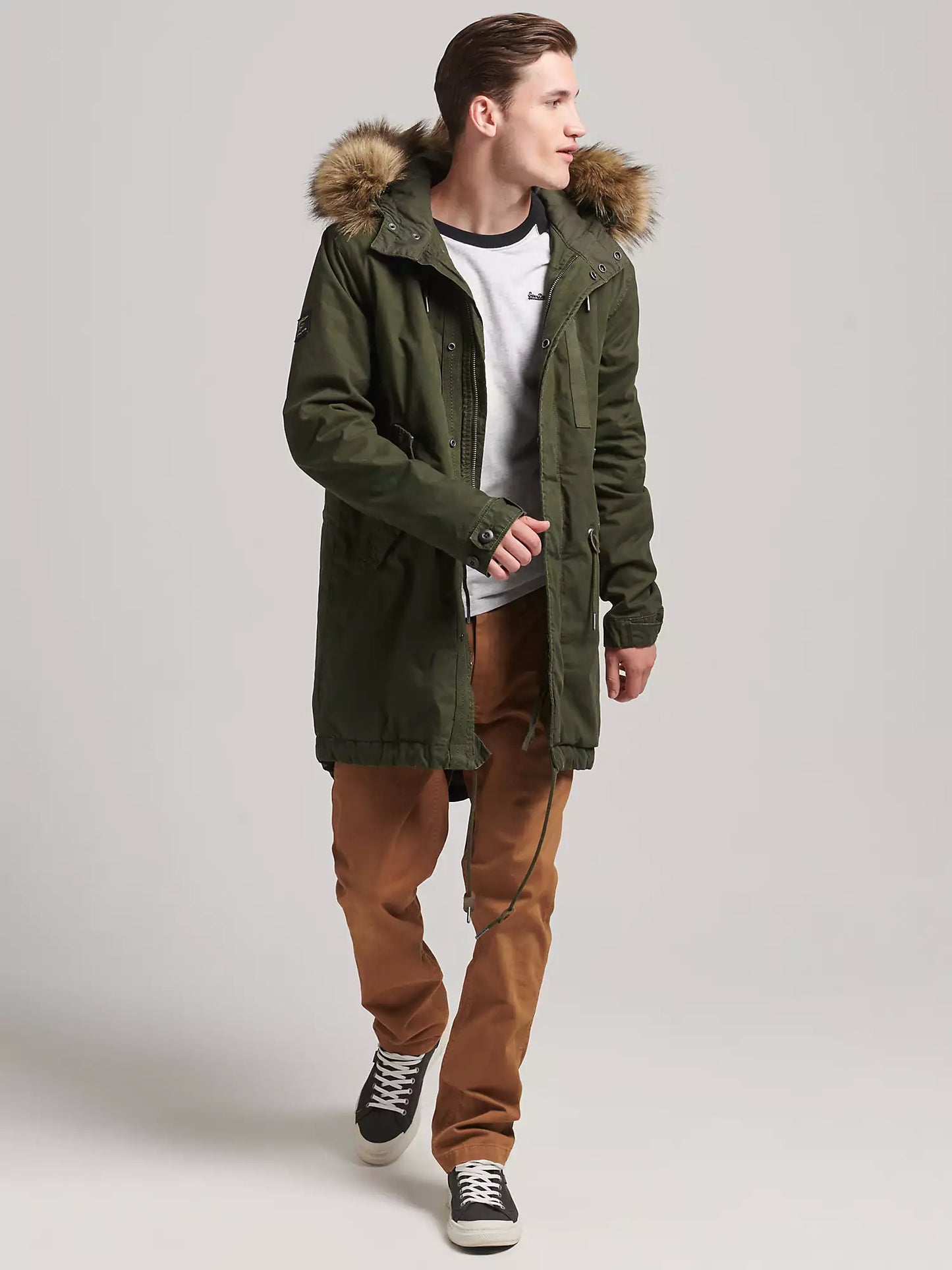 Superdry Vintage Military Faux Fur Parka