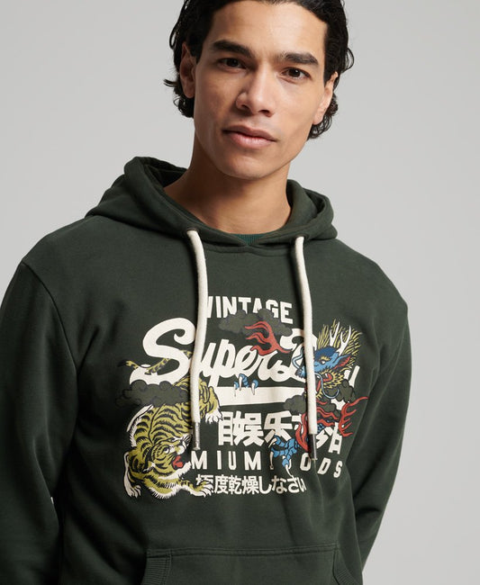 Superdry Vintage Logo Narrative Hood