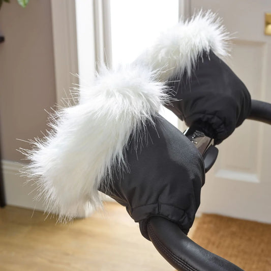 Pushchair/Pram Fur Mittens