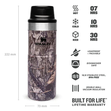 Stanley X Mossy Oak Trigger-Action Travel Mug