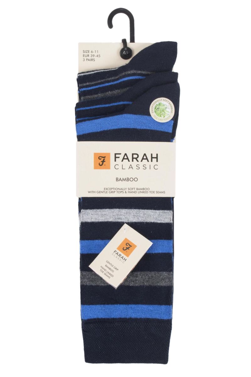 Farah 3 Pack Bamboo Socks