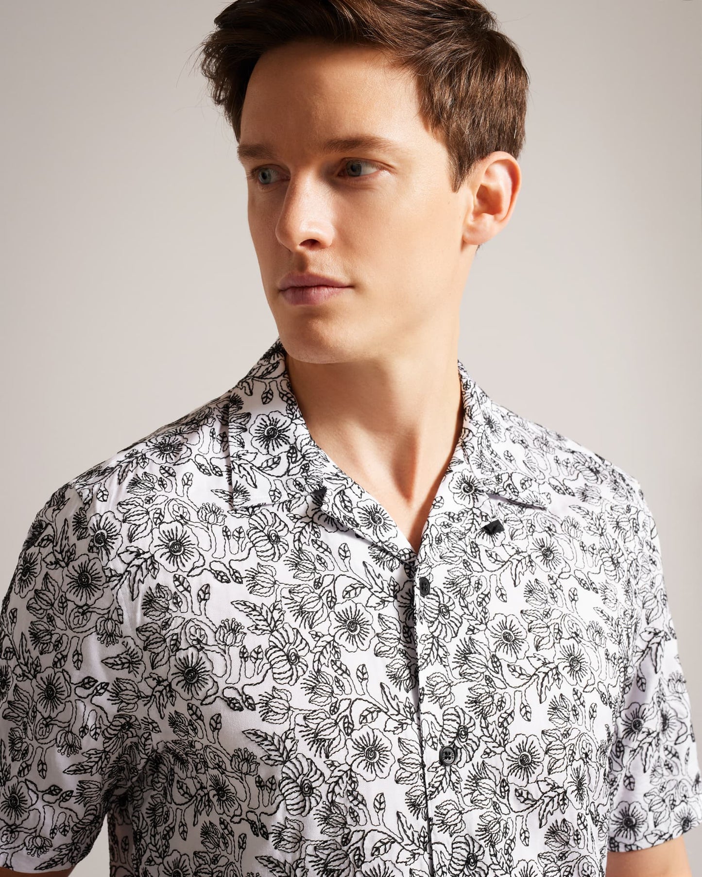 Ted Baker Mulben SS Embroidered Shirt