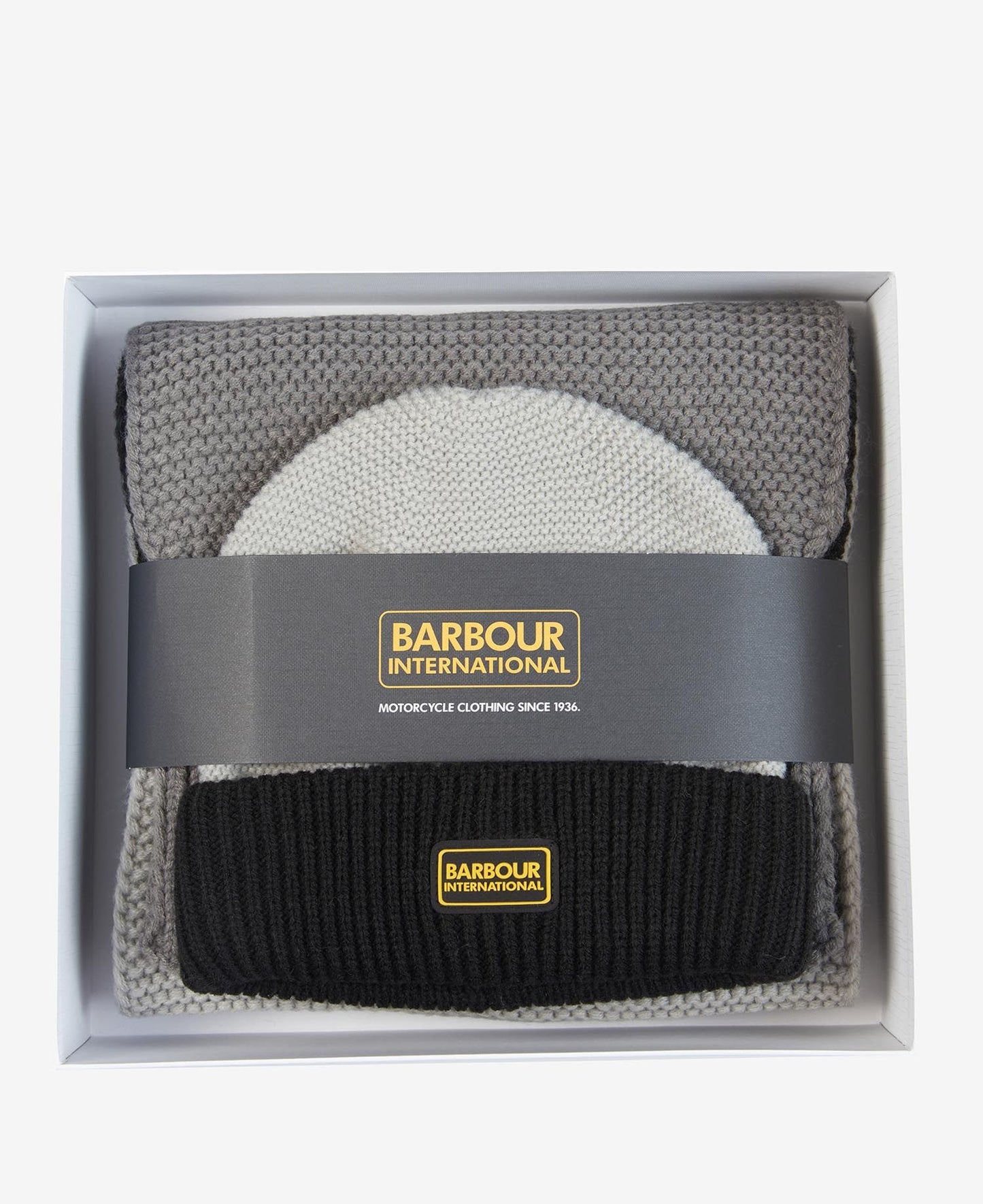 Barbour International Slipstream Knit Beanie and Scarf Gift Set