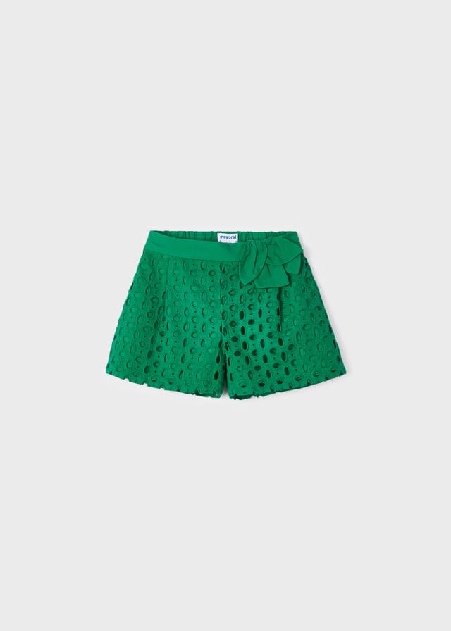 Mayoral Girls Perforated Shorts 3201